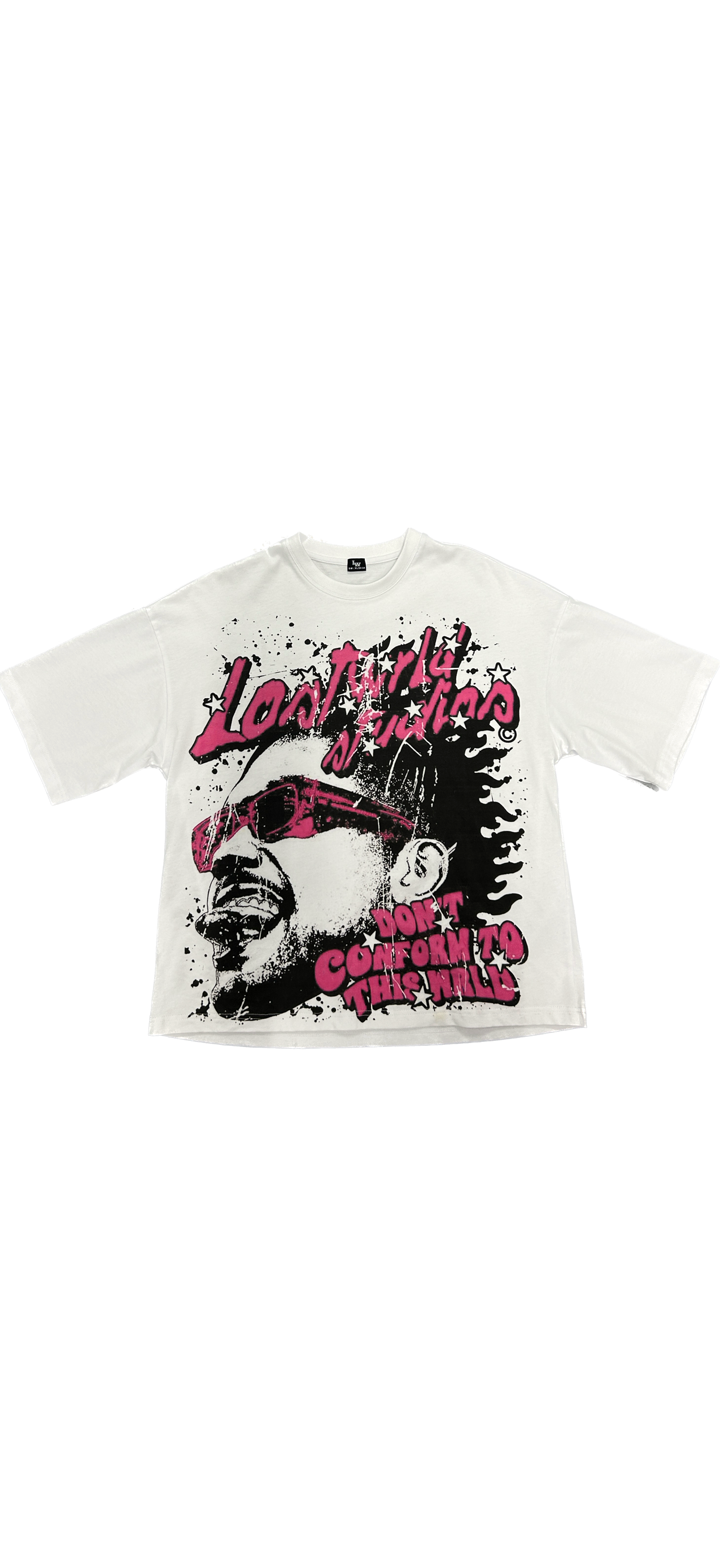 PINK LOSTWRLD OVERSIZED ROCK TEE