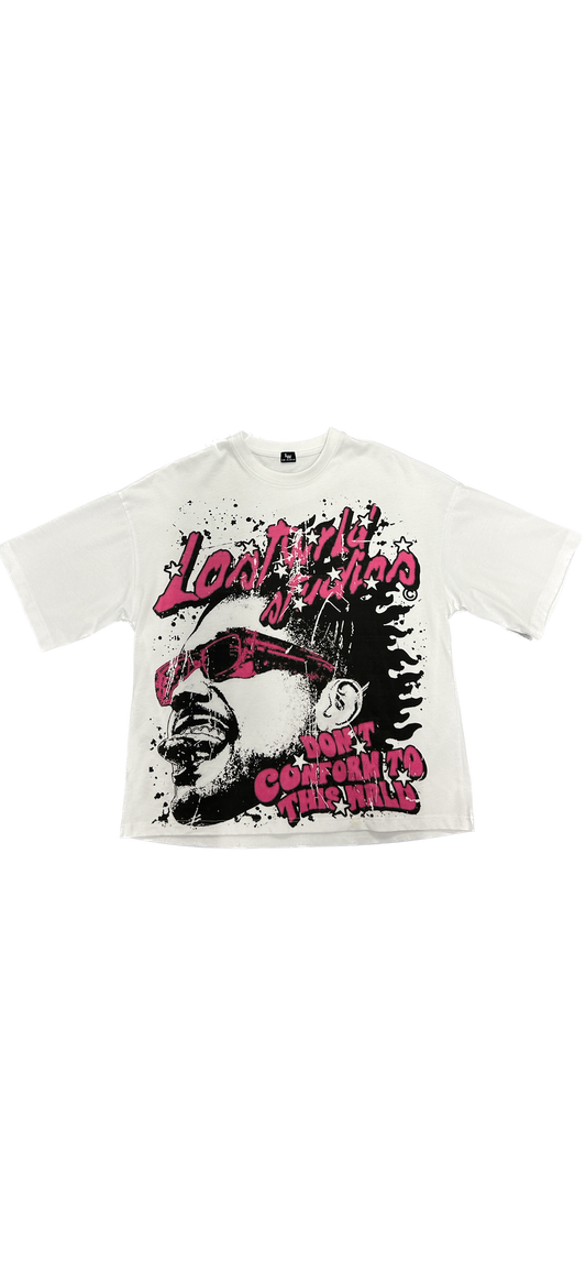 PINK LOSTWRLD OVERSIZED ROCK TEE